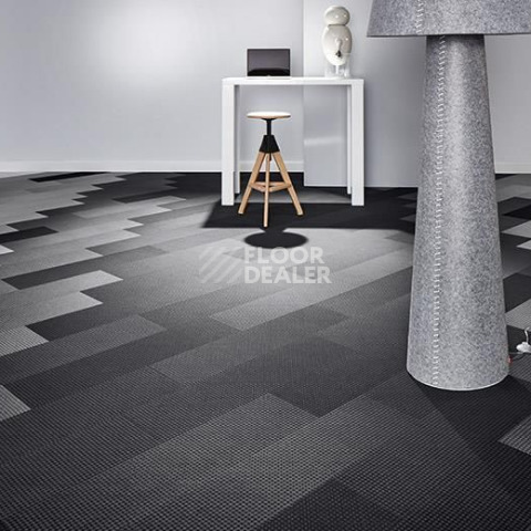 Forbo Flotex Box Cross planks 133011 Anthracite фото 3 | FLOORDEALER